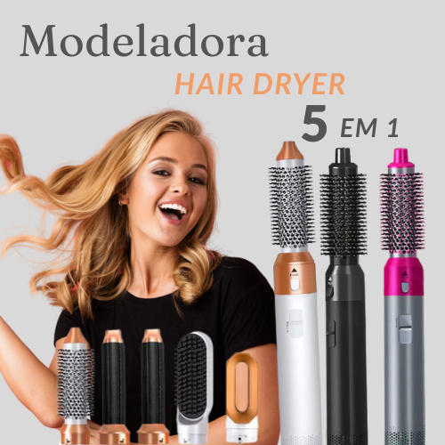 Modelador profissional 5 em 1 Hair Dryler
