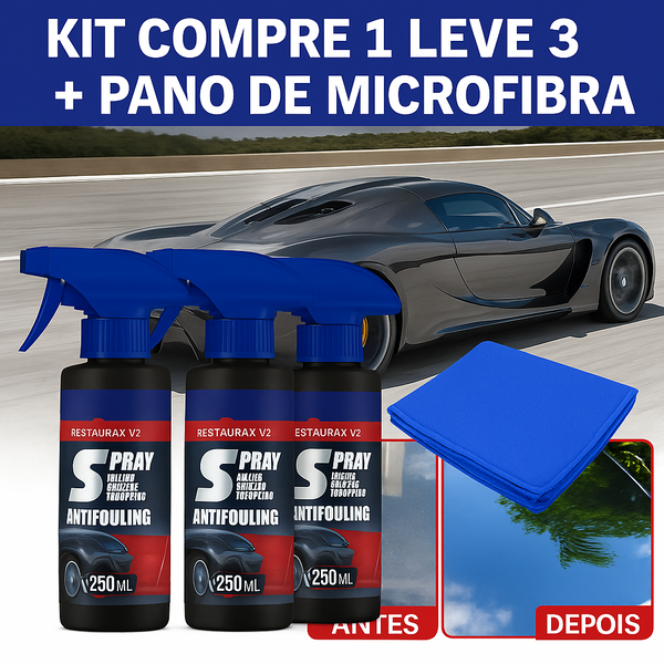 [COMPRE 1 LEVE 3] KIT 3 UNIDADES + Pano de Microfibra Restaurax® 2.0